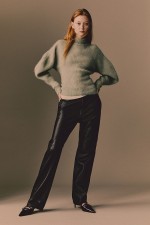 Mohair-blend Rib-knit Sweater