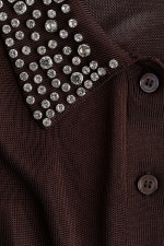 Rhinestone-Embellished Cardigan