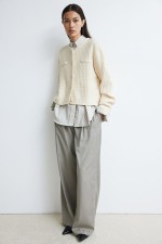 Short Textured-knit Cardigan