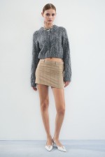 V-Neck Cable-Knit Sweater