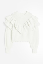 Ruffle-trimmed Sweater