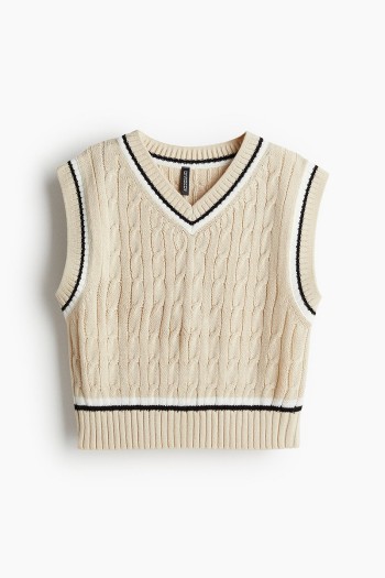 Cable-knit Sweater Vest